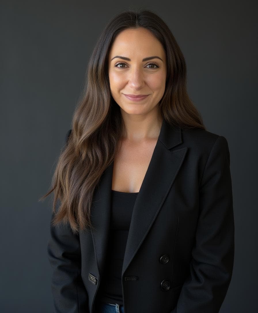 Liz Viruete in a black blazer